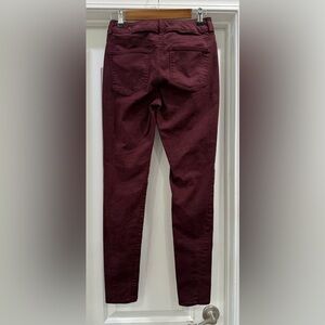 American Eagle 🦅 Outfitters Women's Hi Rise Jegging Burgundy Jeans Size 4